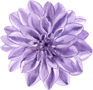 Purple Flower Watercolor