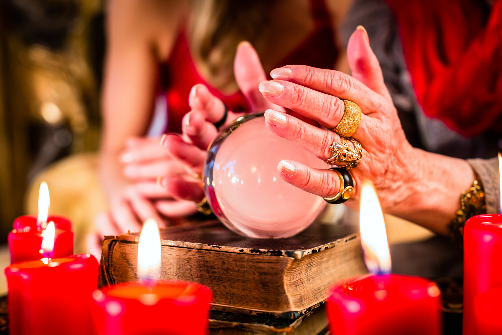 Fortuneteller with Crystal Ball